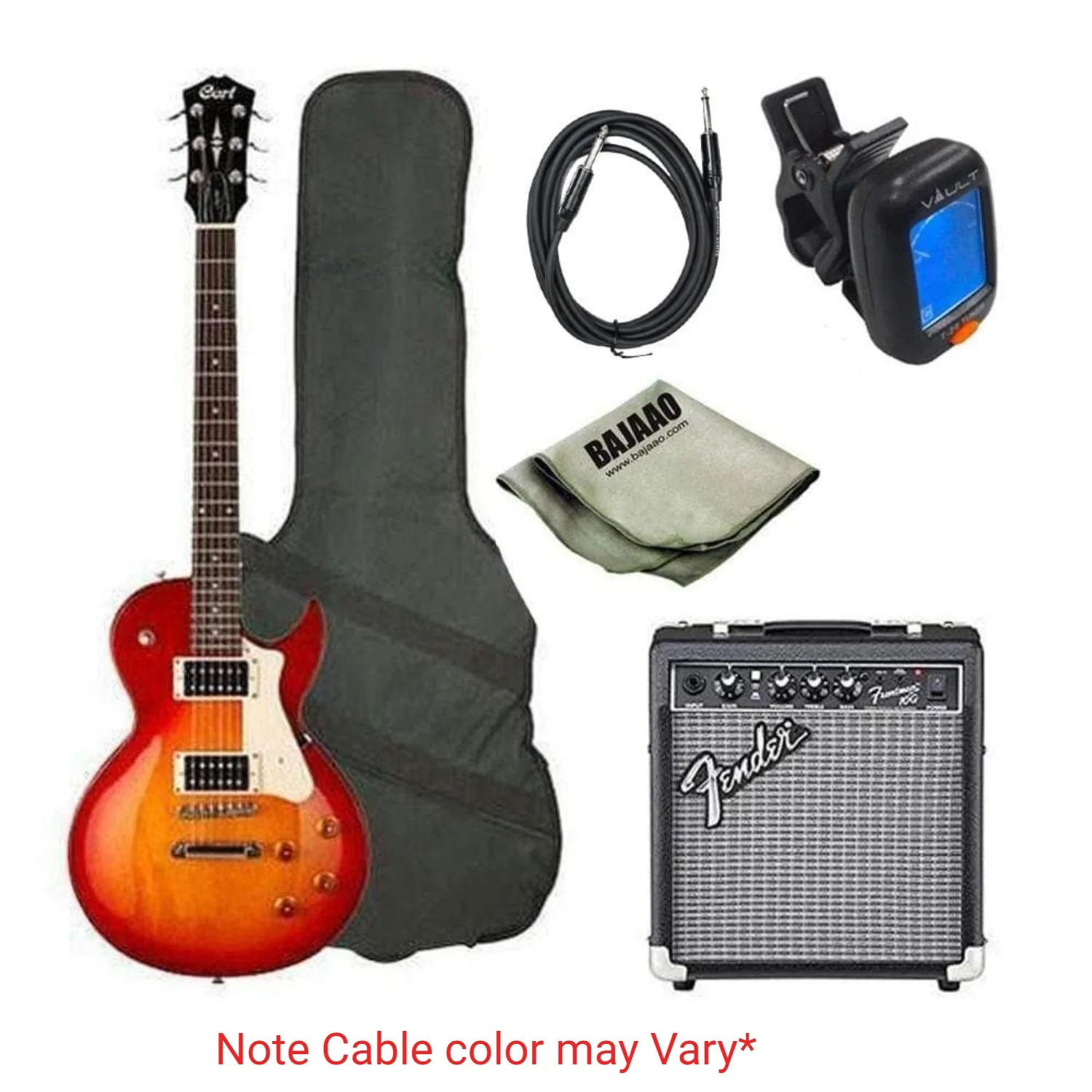Cort CR100 Les Paul Style Standard Electric Guitar Bundle - Image 2