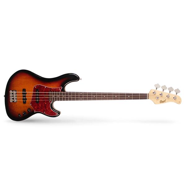Cort GB54-ALDER-3TS 4-String Bass Guitar - 3 Tone Sunburst