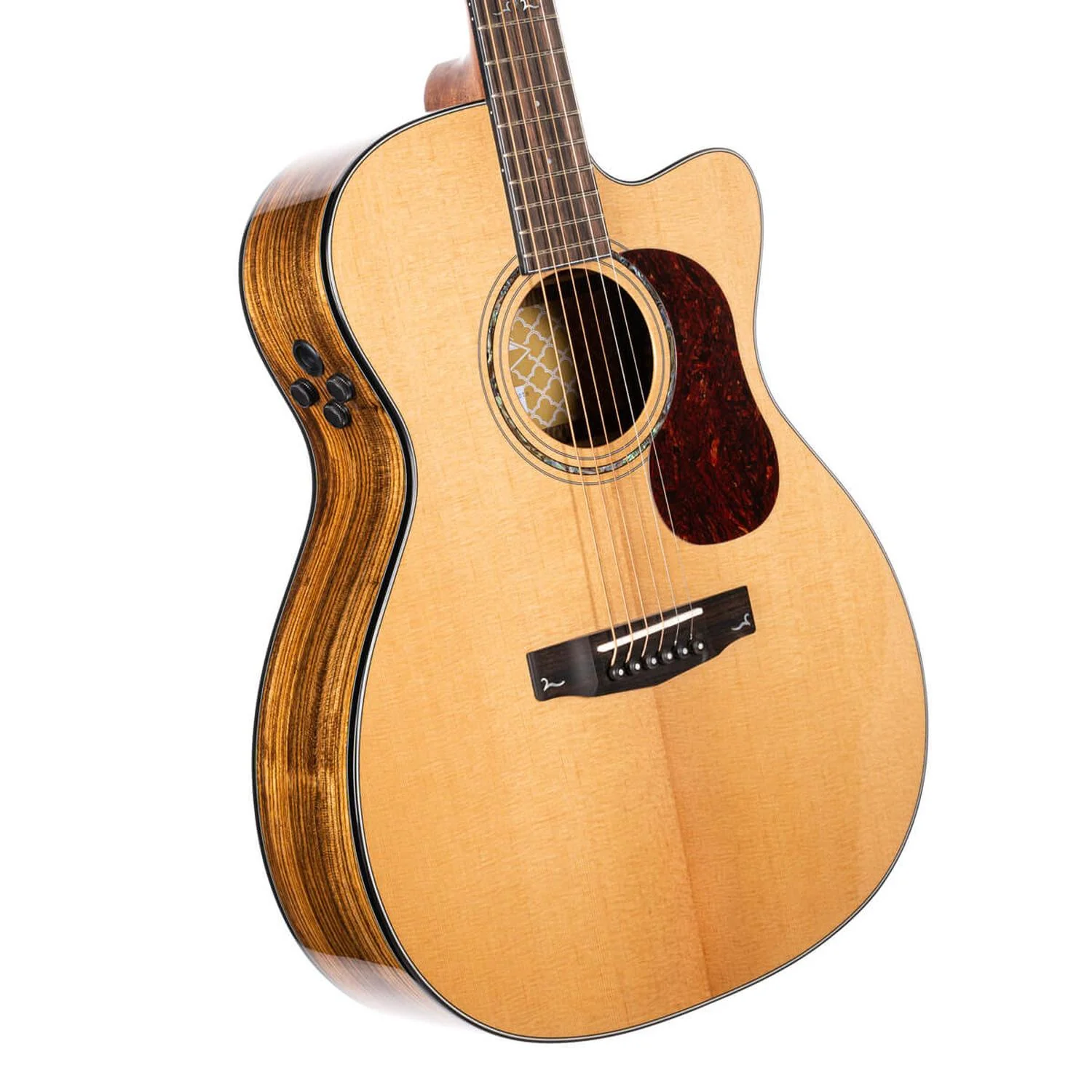 Cort Gold Series Gold OC6 Bocote Electro Acoustic Guitar With Bag - Image 2