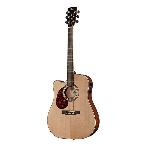 Cort MR 710F Left Handed Cutaway Electro Acoustic Guitar - Natural Satin