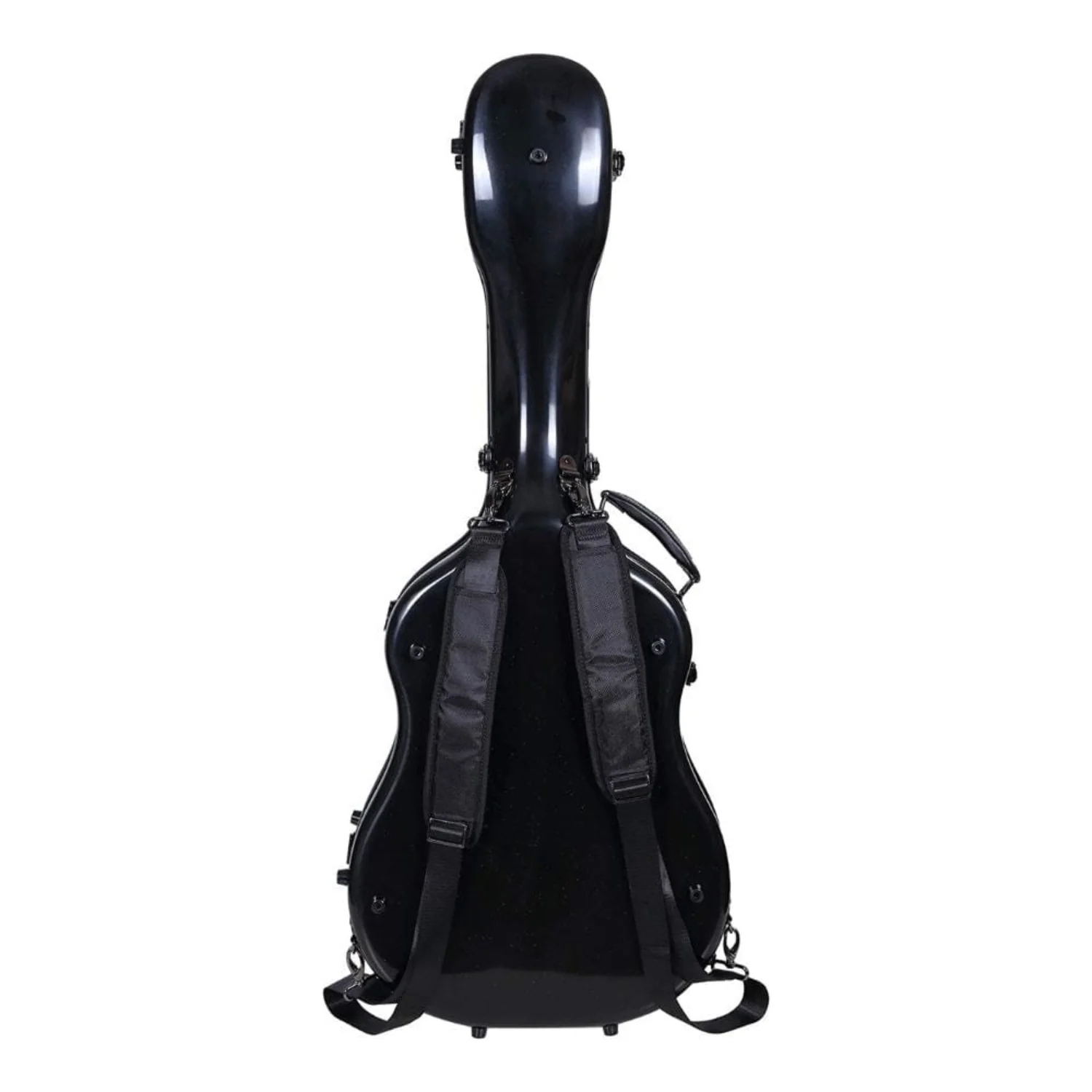 Crossrock CRF-2020 DBK Deluxe Fiberglass Dreadnought Guitar Case - Black - Image 2