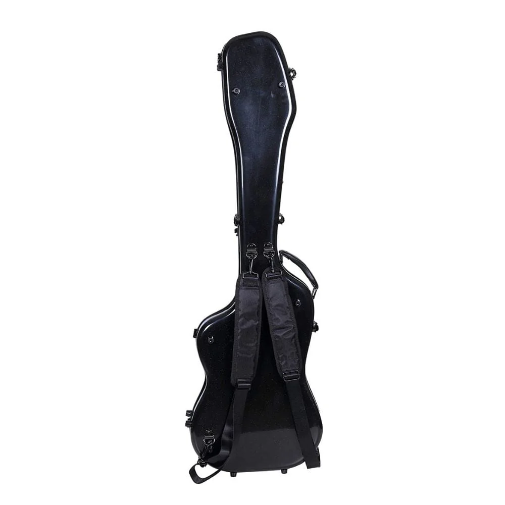 Crossrock CRF-2020P BBK Deluxe Fiberglass Case for Precision Bass Style Guitars with TSA Lock - Black - Image 2