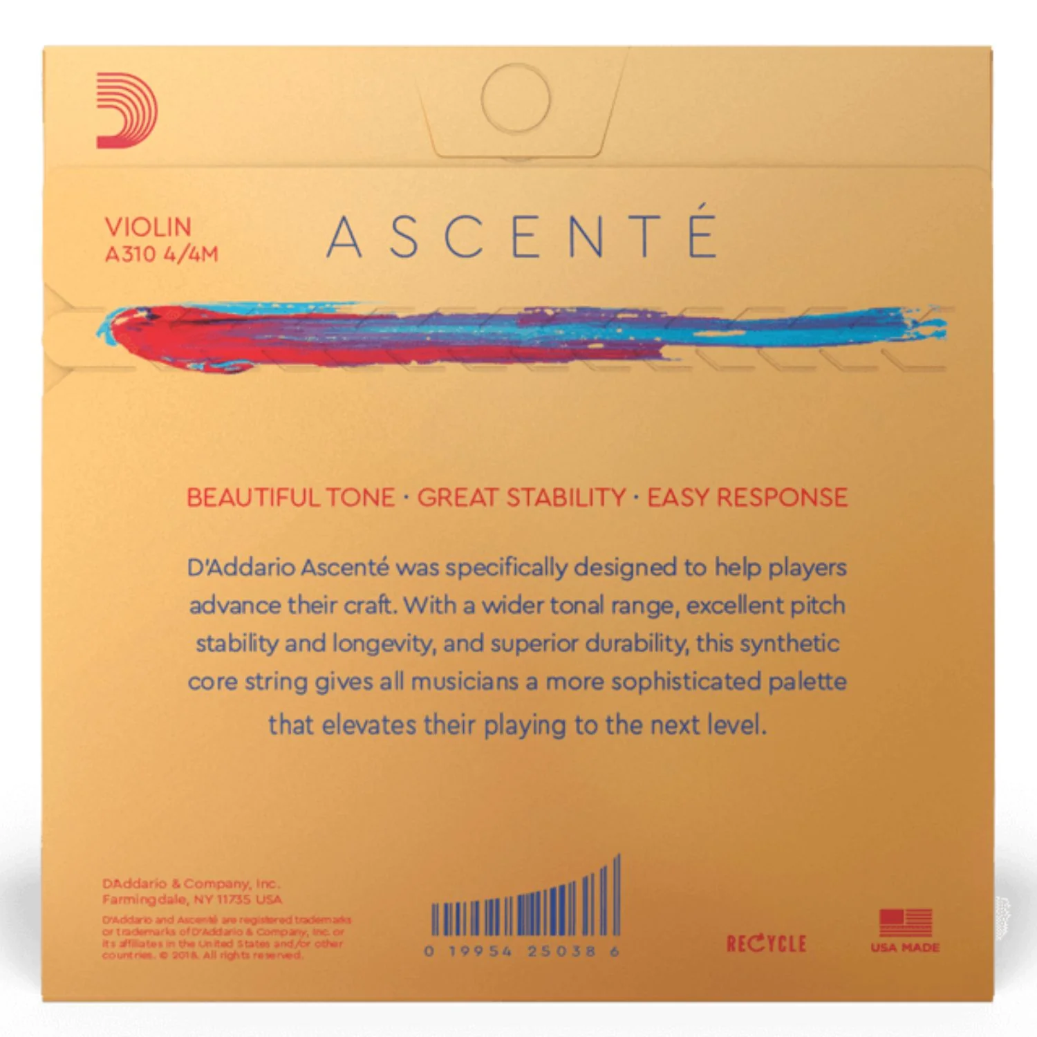 D'Addario Ascente Violin String Set - Image 3