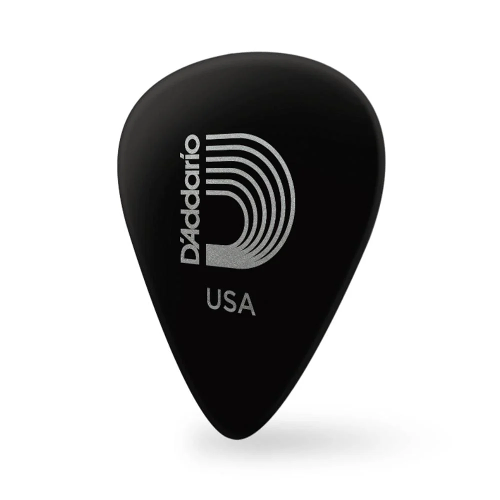 D'Addario Classic Celluloid Black 1.25mm Extra Heavy Gauge Guitar Pick - Image 2