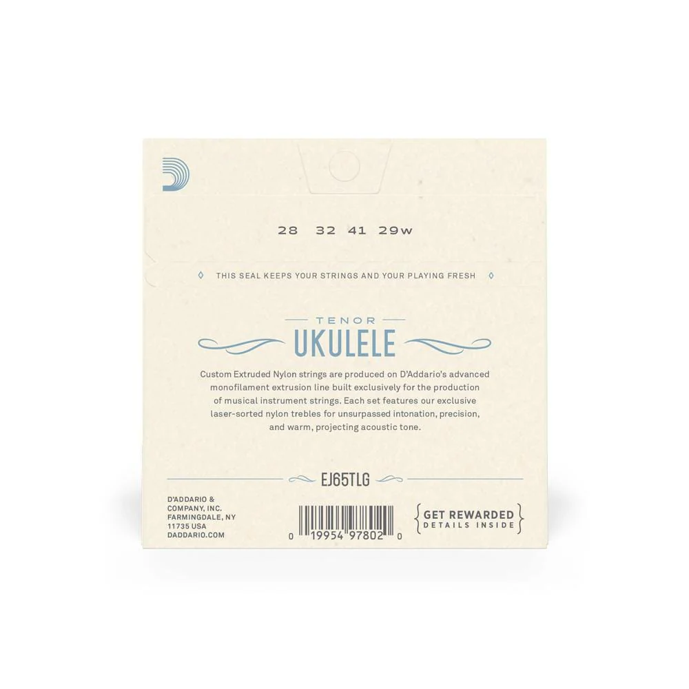 D'Addario EJ65TLG Tenor Ukulele Low G String Set - Image 3