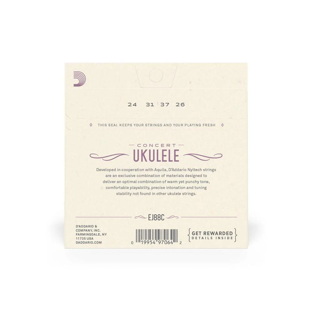 D'Addario EJ88C Concert Ukulele String Set - Image 3