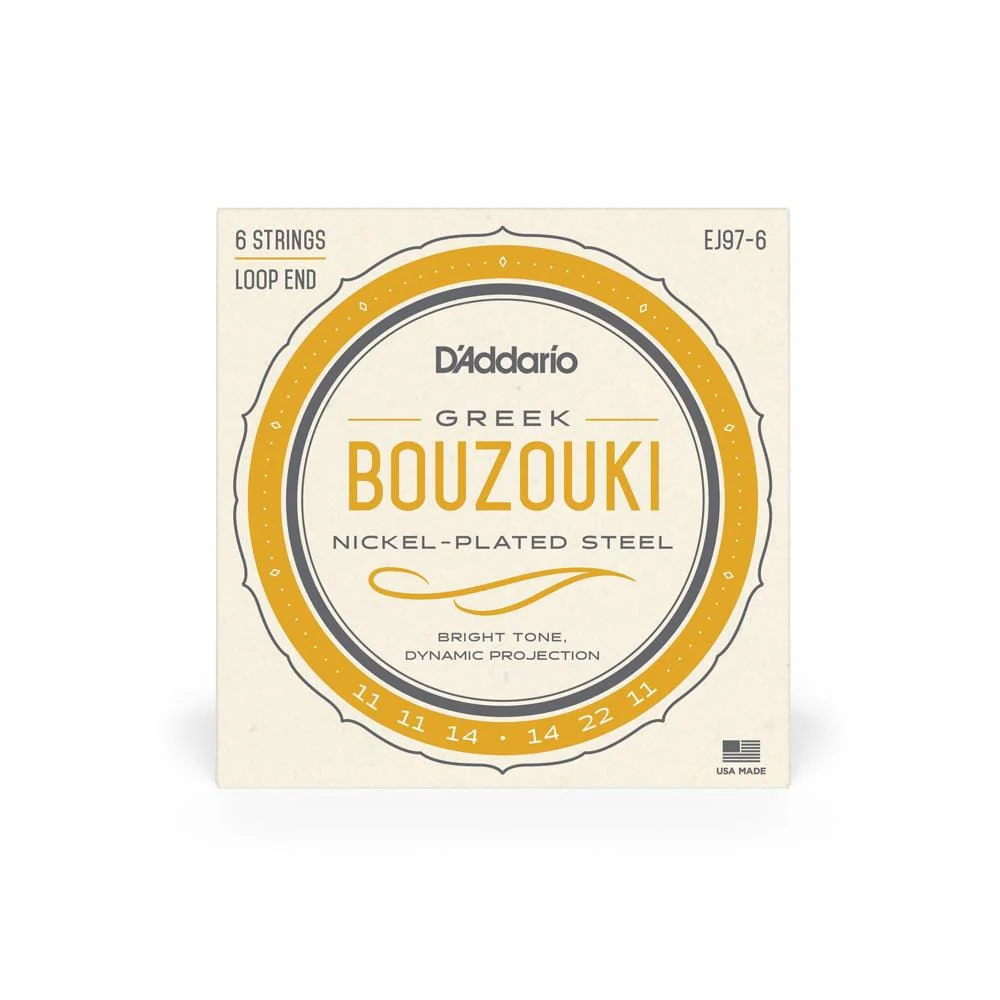 D'Addario EJ97-6 Greek Bouzouki 6 String Set - Image 2