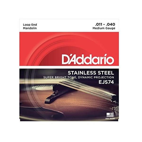 D'Addario EJS74 Phosphor Bronze Mandolin Strings Stainless Steel