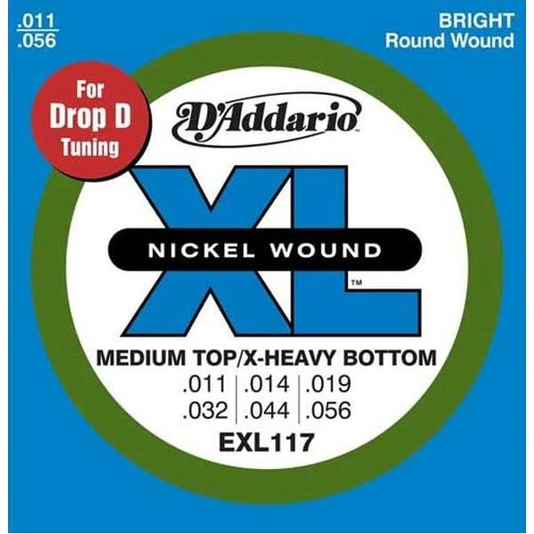D'Addario EXL117 Electric Guitar Strings Drop D - 0.011-0.056