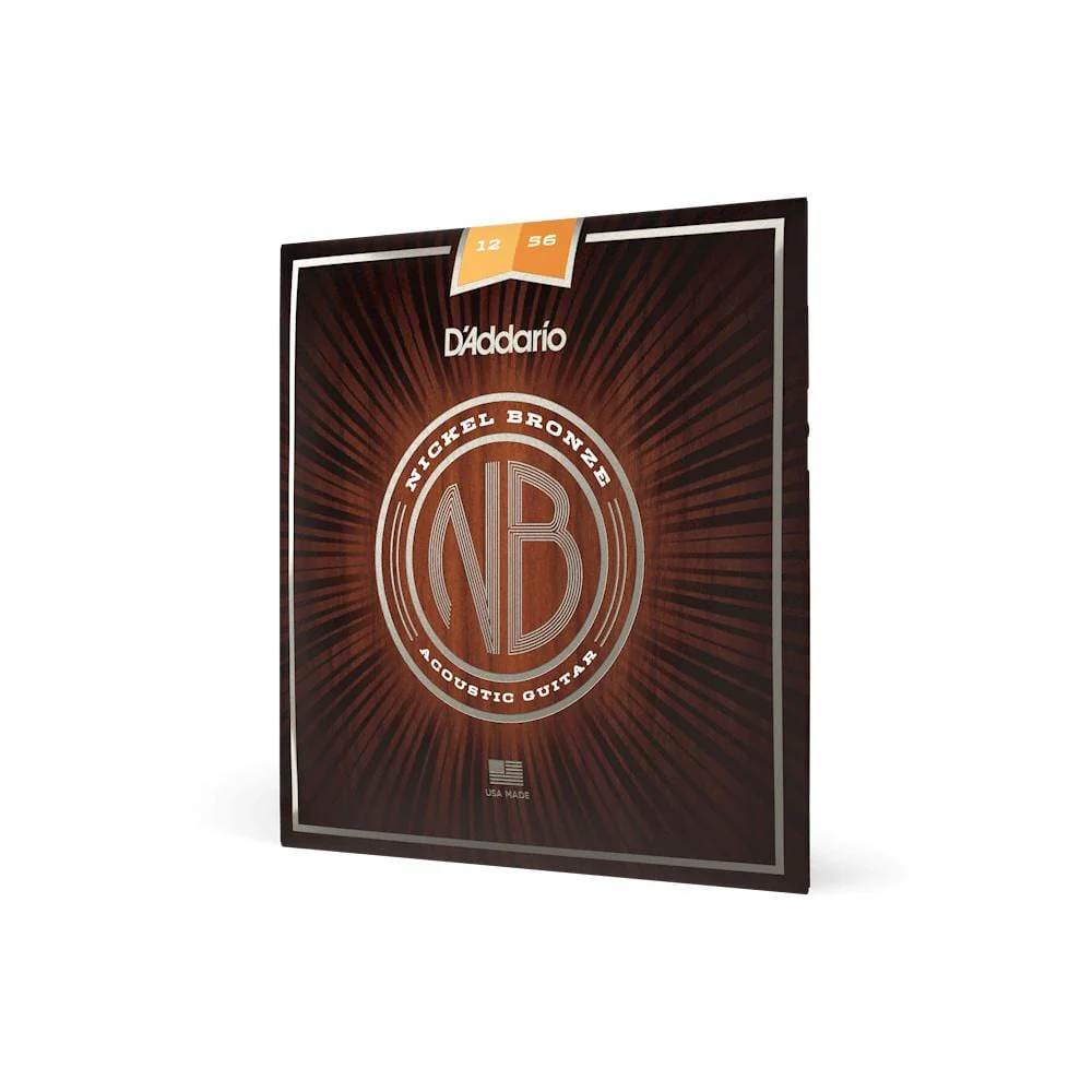 D'Addario NB1256 Nickel Bronze Acoustic Guitar String Set