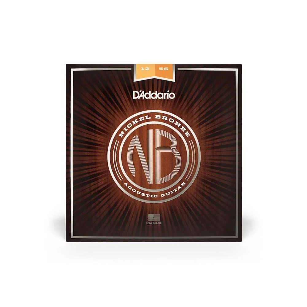 D'Addario NB1256 Nickel Bronze Acoustic Guitar String Set - Image 2