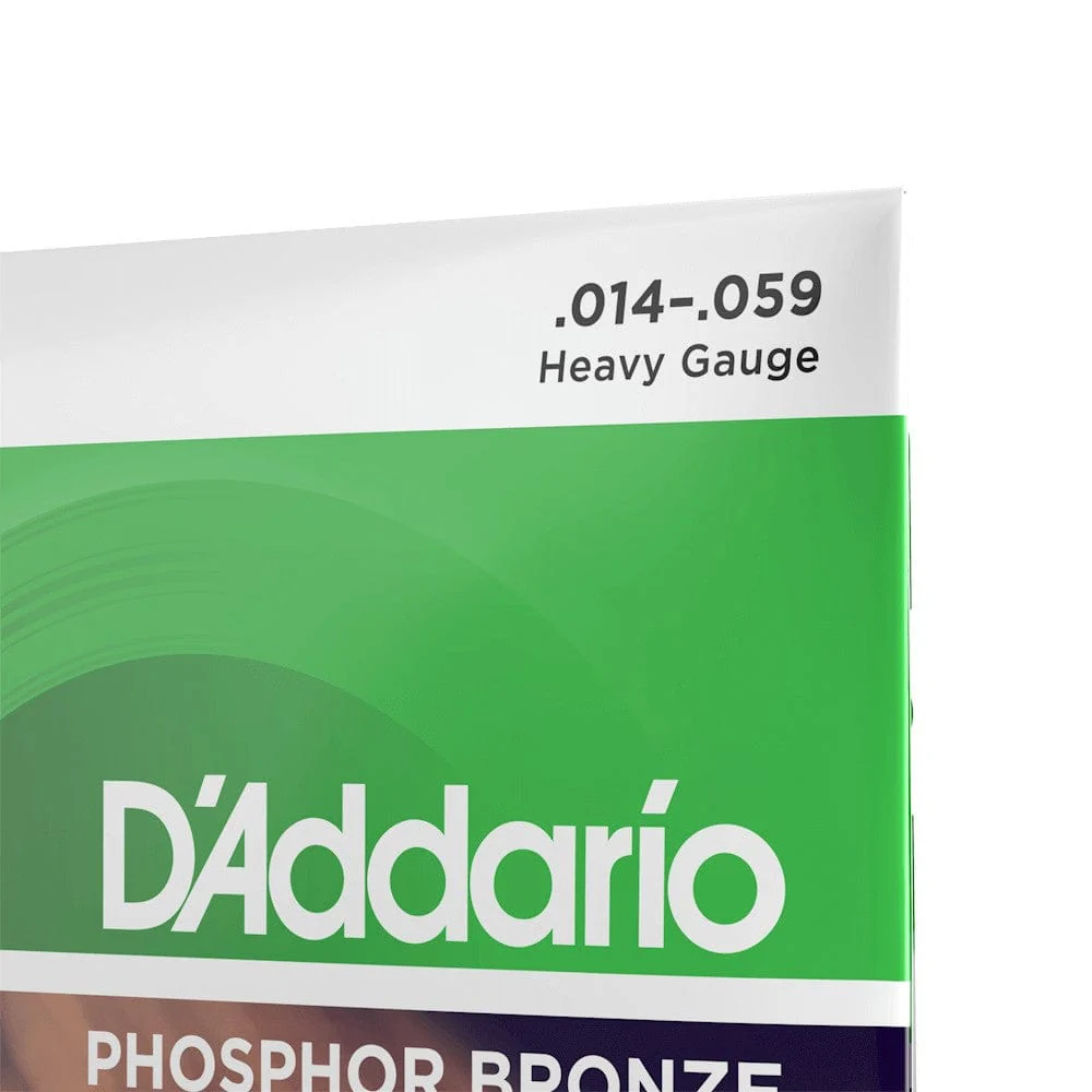 D'Addario Phosphor Bronze Heavy Acoustic Guitar String Set - Image 4