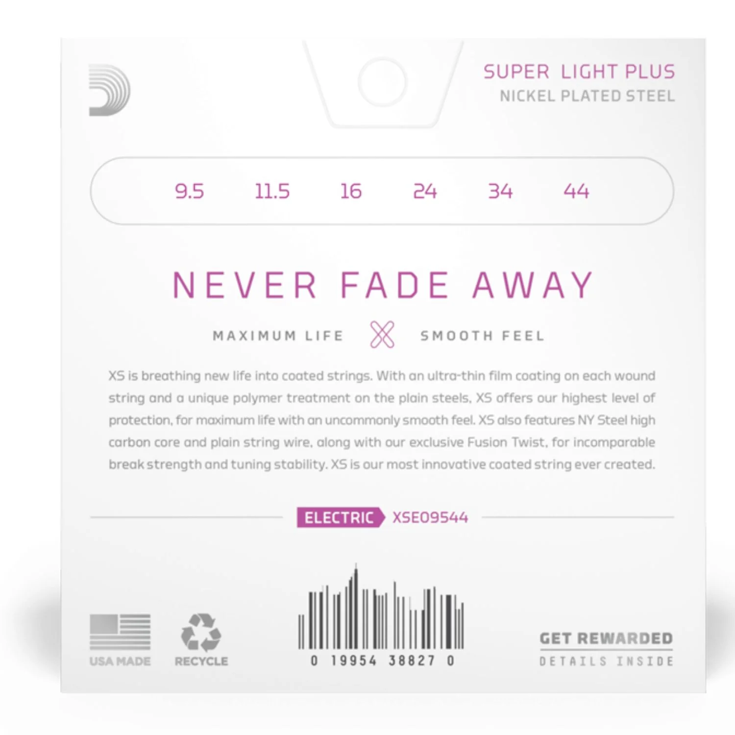 D'Addario XSE09544 Super Light Plus Coated Electric Guitar Strings - Image 3