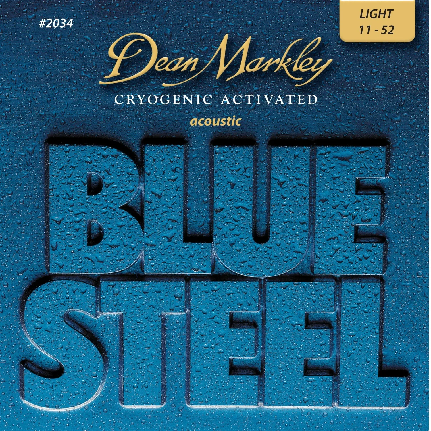 Dean Markley 2034 Acoustic Guitar Strings - Blue Steel - 0.11-0.52
