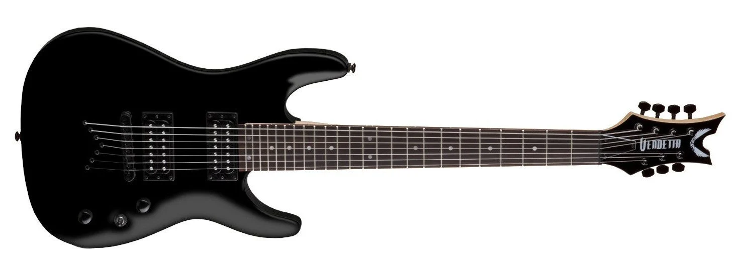 Dean VN1.7 Vendetta String Solid-Body Electric Guitar Classic Black - Image 2