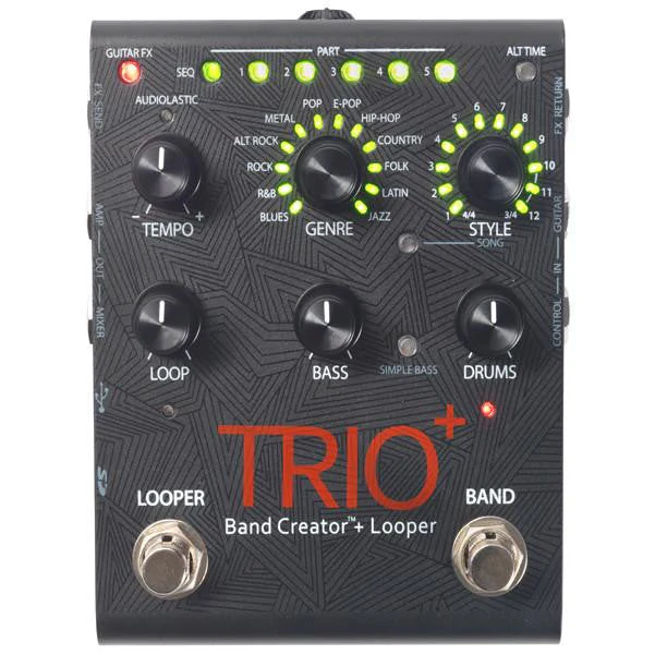 Digitech TRIO PLUS Band Creator & Looper Pedal