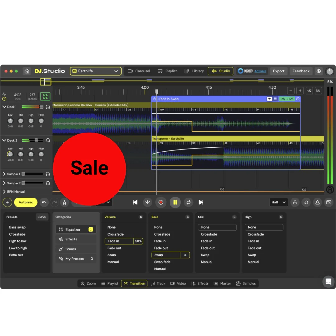 DJ.Studio Pro + Stems DJ DAW Software – Professional Audio Software & Plugin