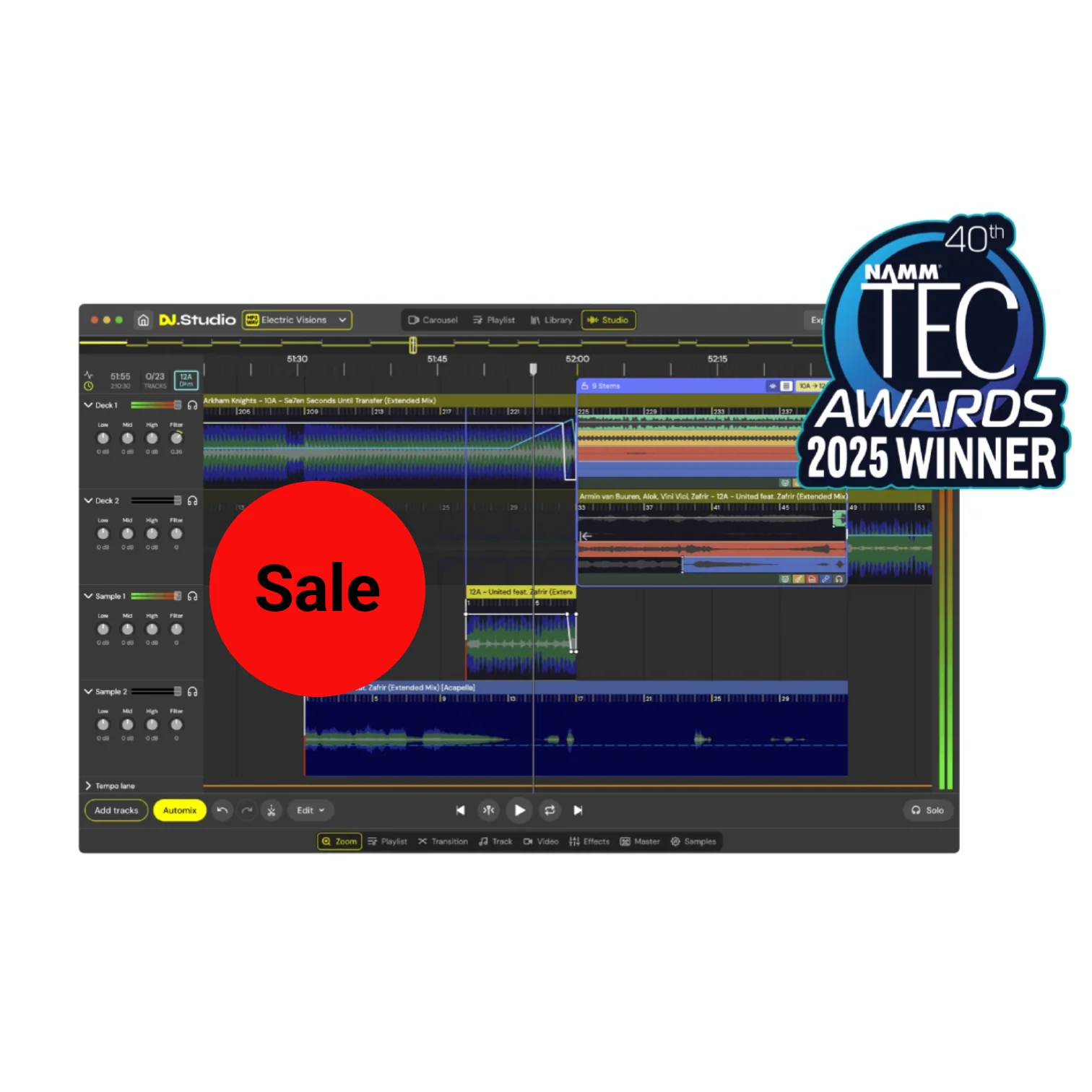DJ.Studio Ultimate Edition DJ DAW Software – Professional Audio Software & Plugin