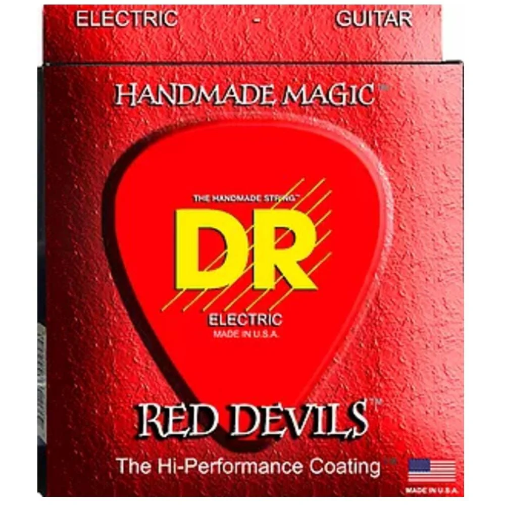 DR String RDE Red Devils Red Colored Electric Guitar Strings - Image 2