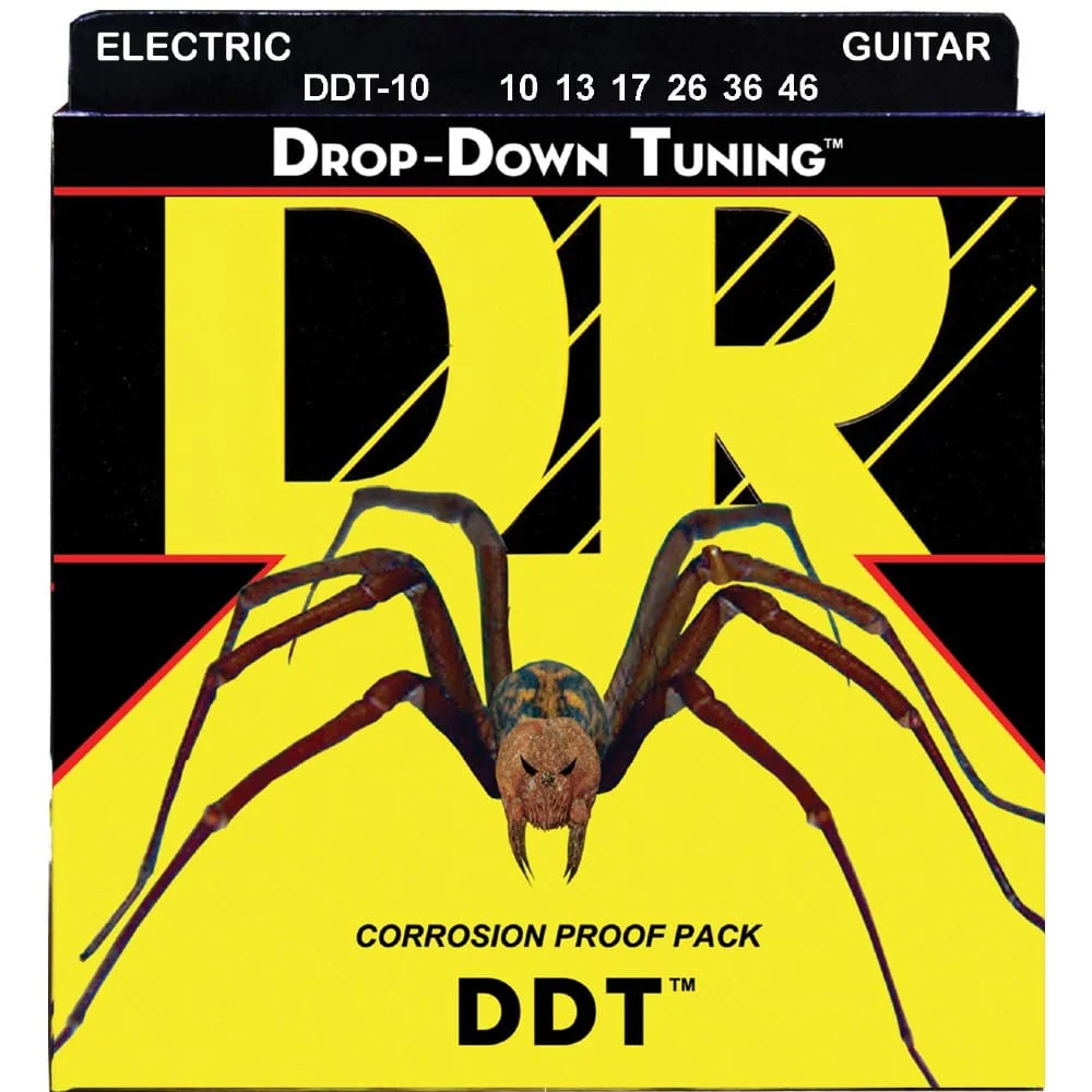 DR Strings DDT-10 Drop Down Tuning Electric Guitar Strings - Medium - 10-46