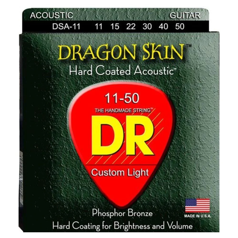 DR Strings Dragon Skin Clear Coated Acoustic Guitar Strings - Image 2