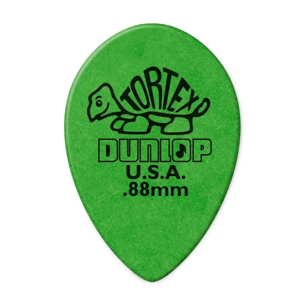 Dunlop 423R088 Tortex Small Teardrop Guitar Picks - Pack of 36 - 0.88mm
