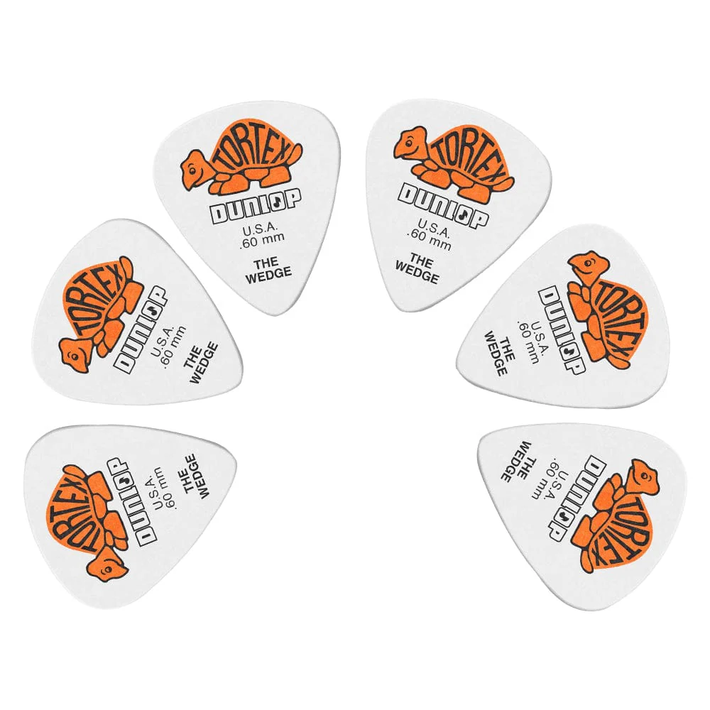Dunlop 424P Tortex Wedge Guitar Picks - Pack of 6 - Image 3