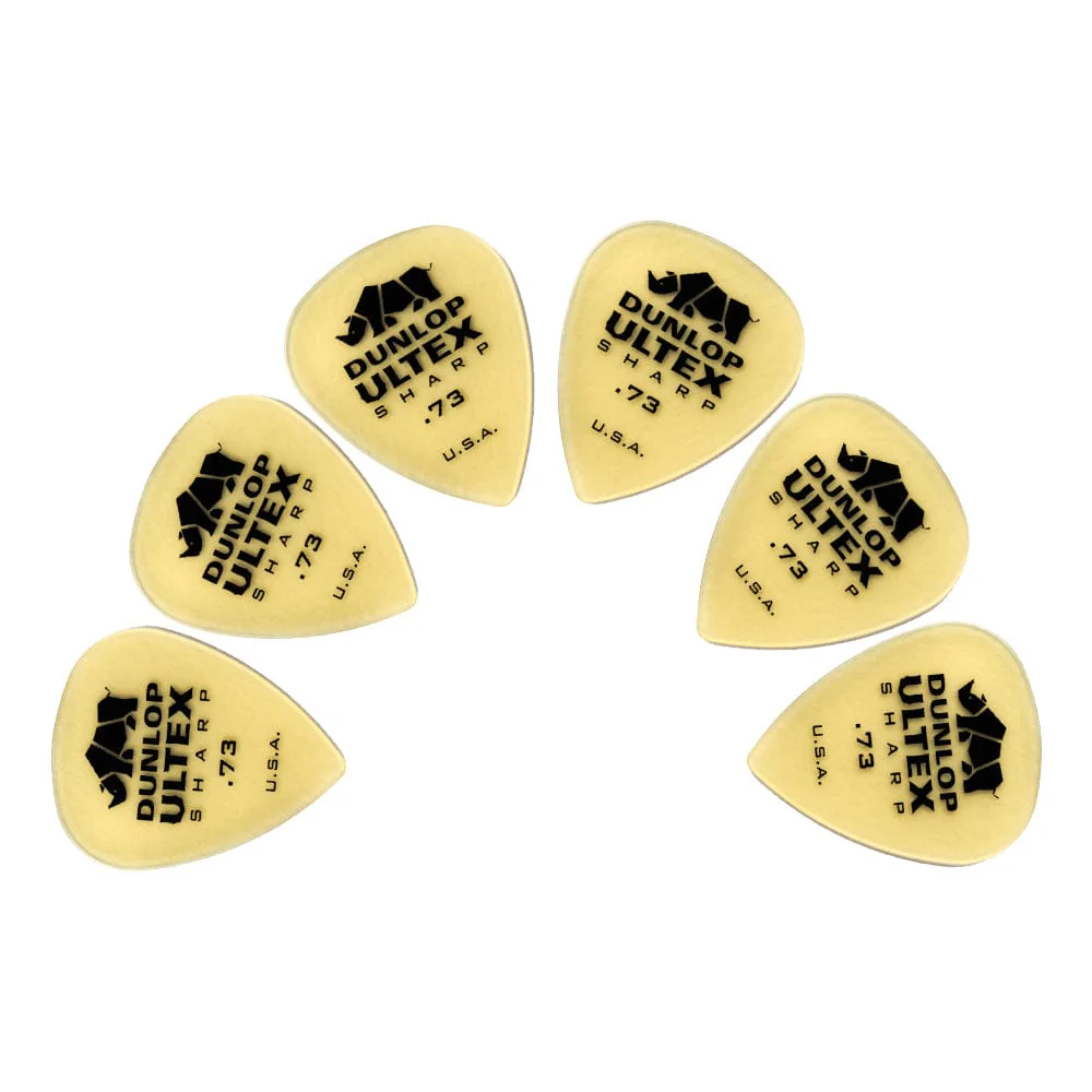 Dunlop 433P Ultex Sharp Guitar Picks - Pack Of 6