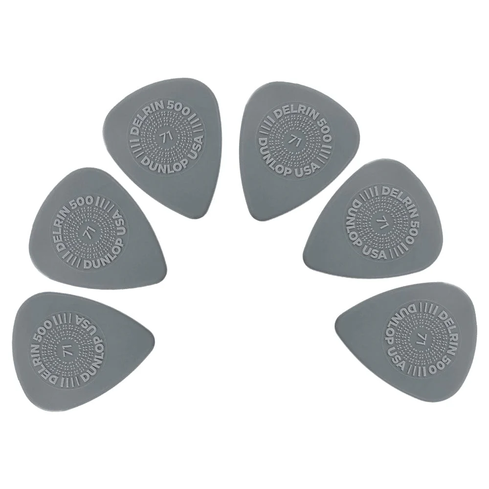 Dunlop 450R Prime 500 Grip Delrin Guitar Picks- Pack of 6 - Image 5