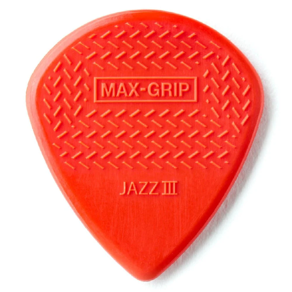 Dunlop 471R3N Nylon Max Grip Jazz III Guitar Picks - Pack of 6 - Image 3