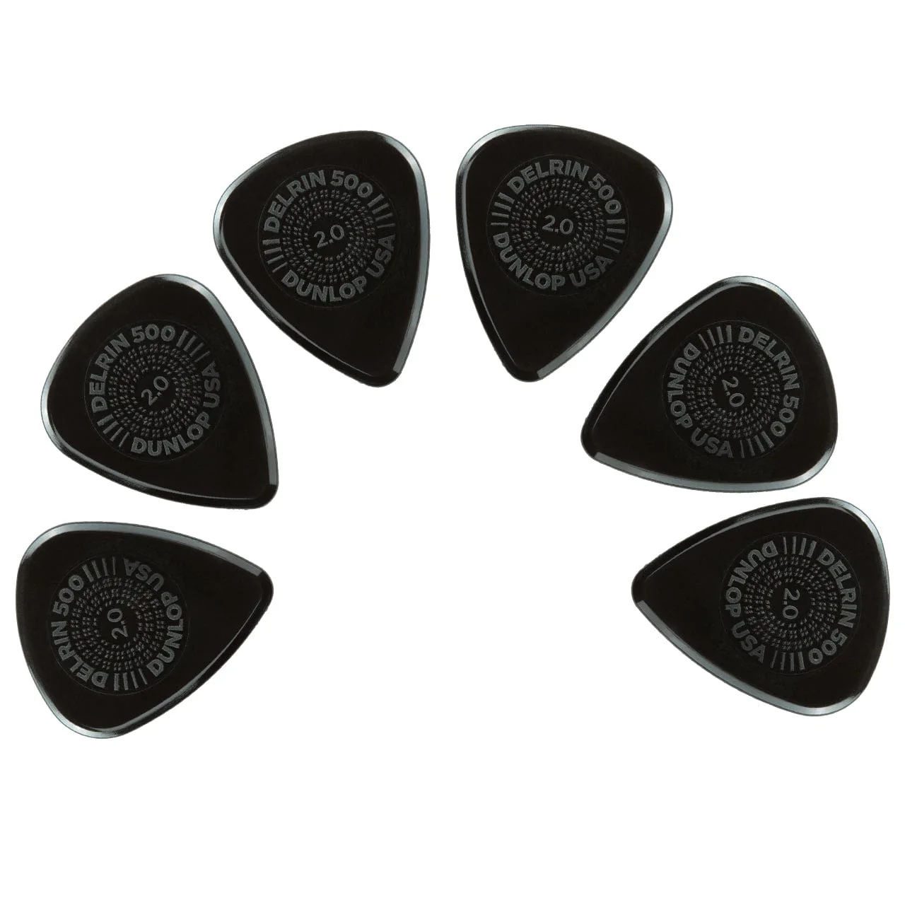 Dunlop Prime Grip Delrin 500P Guitar Picks - Pack of 6 - Image 11