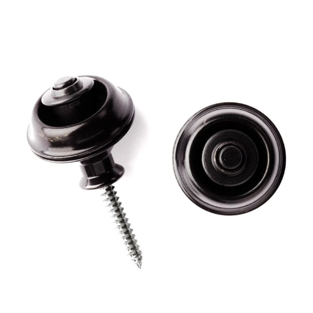 Dunlop SLS1033BK Straplok Strap Retainers Dual Design - Black Oxide - Image 2