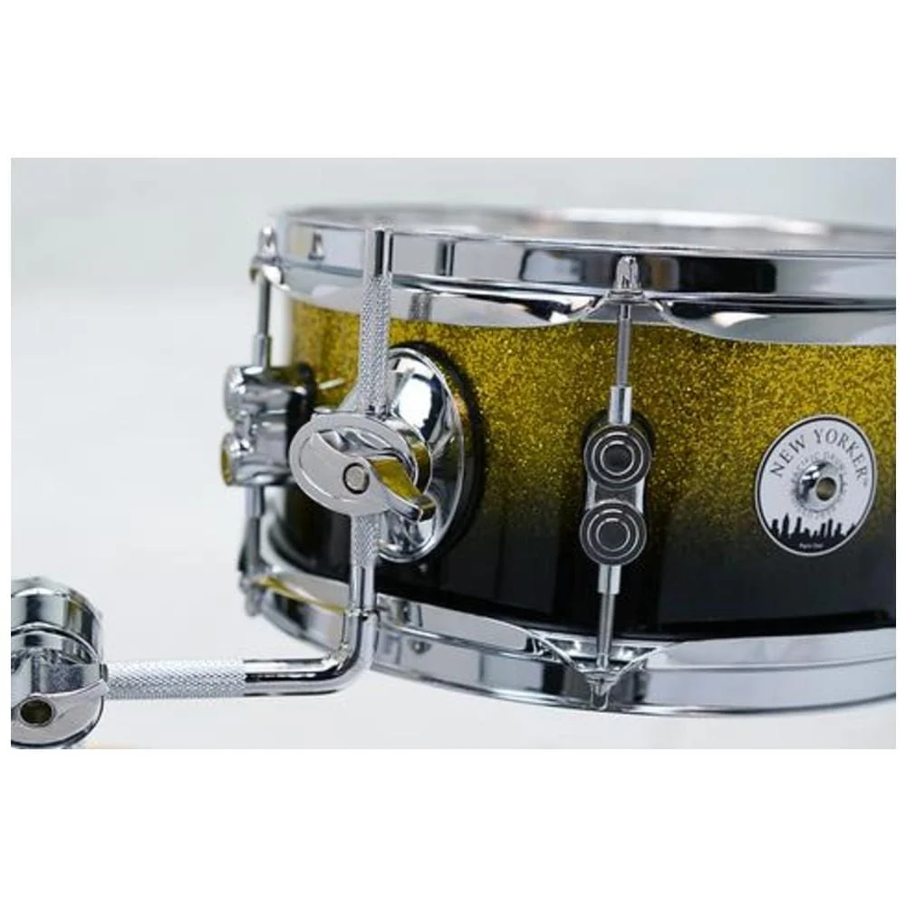 Dw Drum Workshop PDDJ1804YBPK PDP 4-Piece Daru Jones New Yorker Acoustic Drum Set With Bag- Gold to Black - Image 6