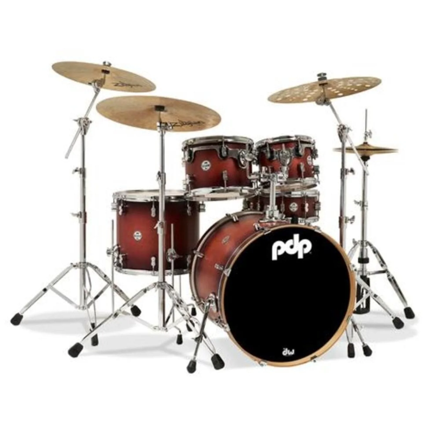 Dw Drum Workshop PDP 5-Piece Concept Maple Acoustic Drum Set - Image 11