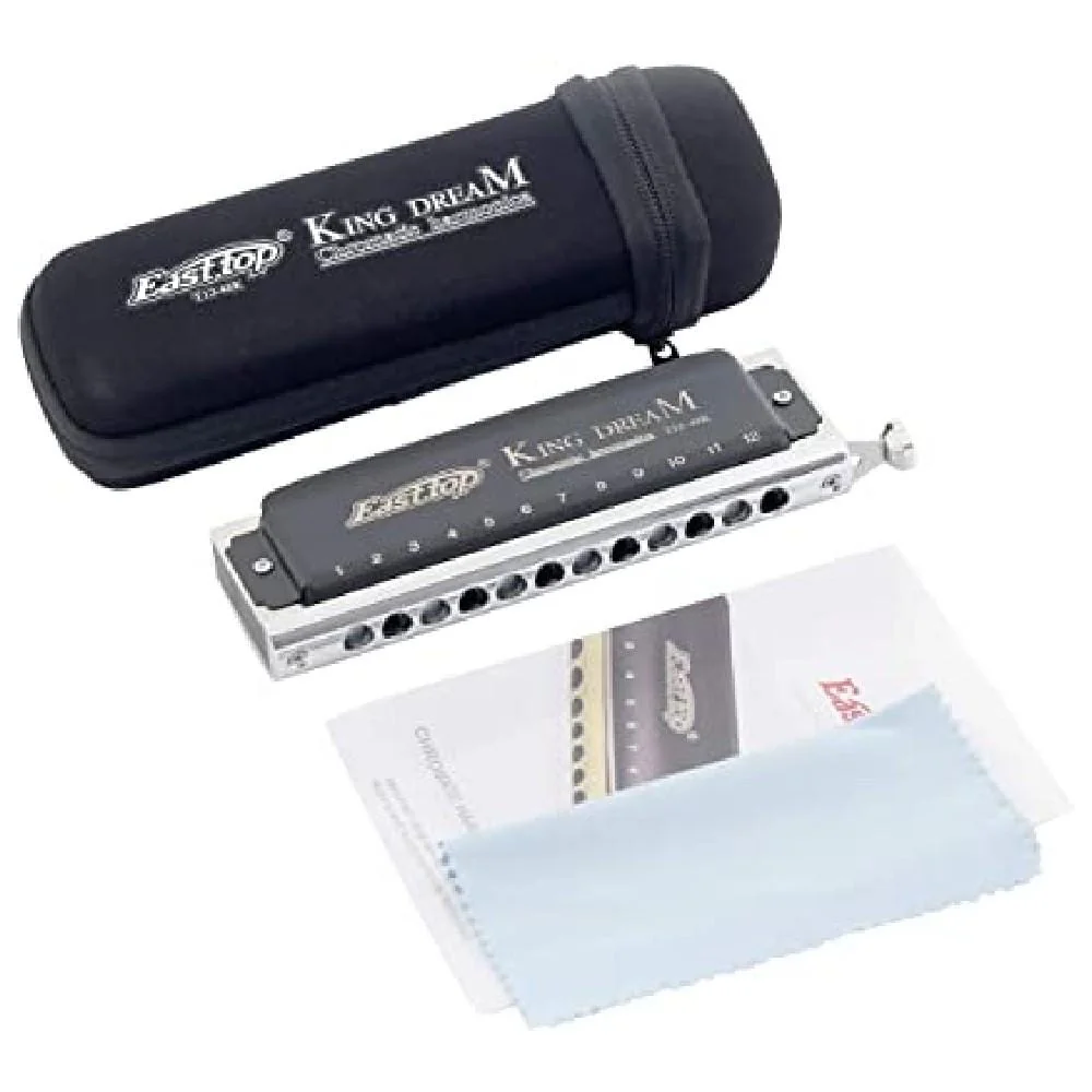 Easttop King Dream Key C 12 Holes Chromatic Harmonica - Image 2