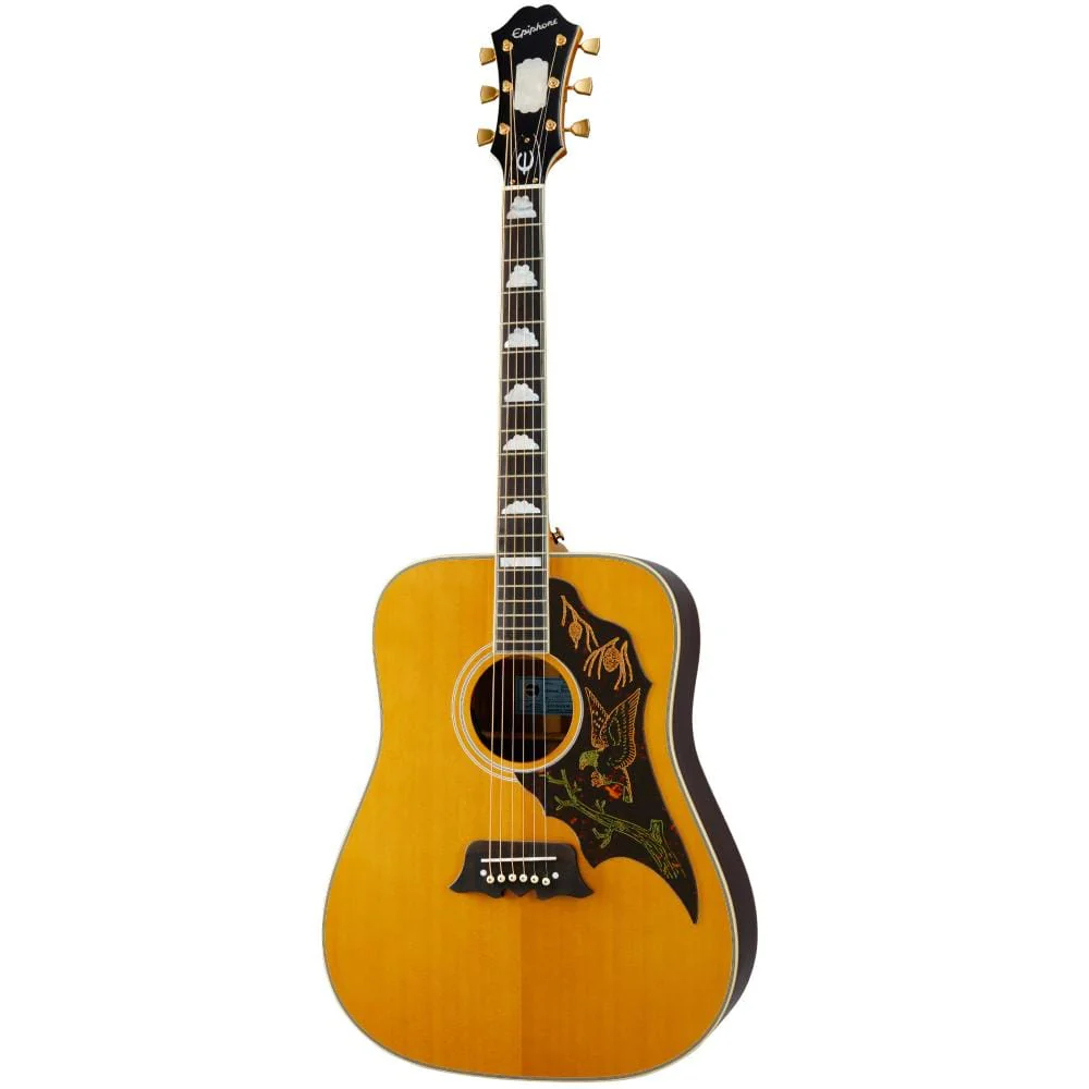 Epiphone Masterbilt Excellente Electro Acoustic Guitar - Antique Natural Aged