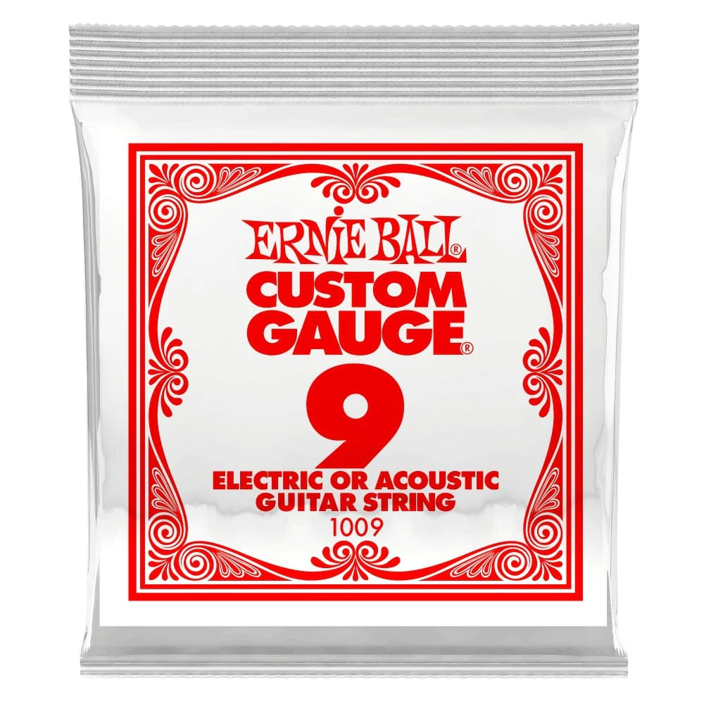 Ernie Ball 1009 Plain Guitar String - Single - 0.009