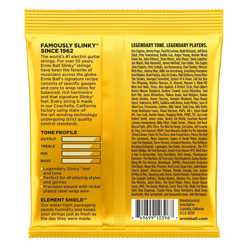 Ernie Ball 2216 Skinny Top Beefy Bottom Slinky Nickel Wound Electric Guitar Strings 10-54 - Image 2