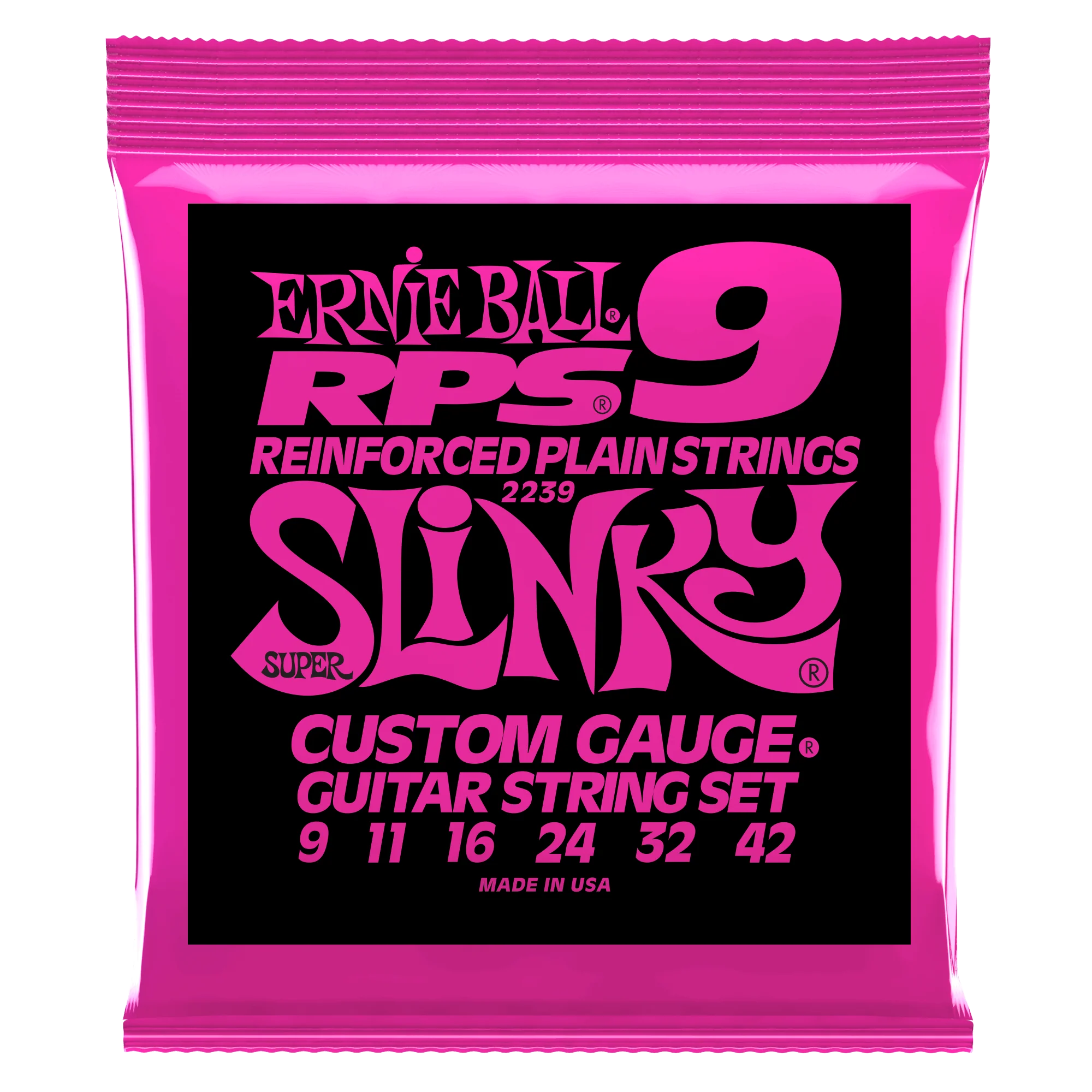 Ernie Ball 2239 Super Slinky RPS9 Electric Guitar Strings