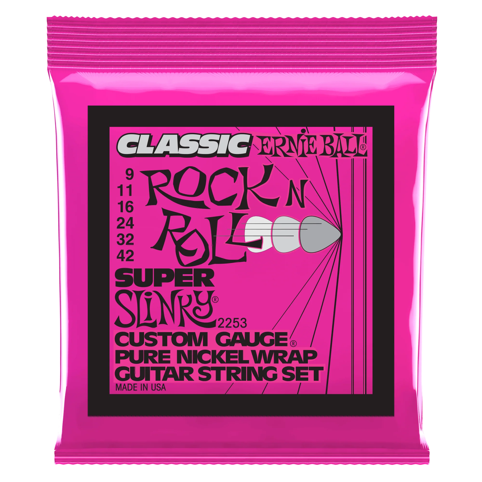 Ernie Ball 2253 Classic Super Slinky Electric Guitar Strings