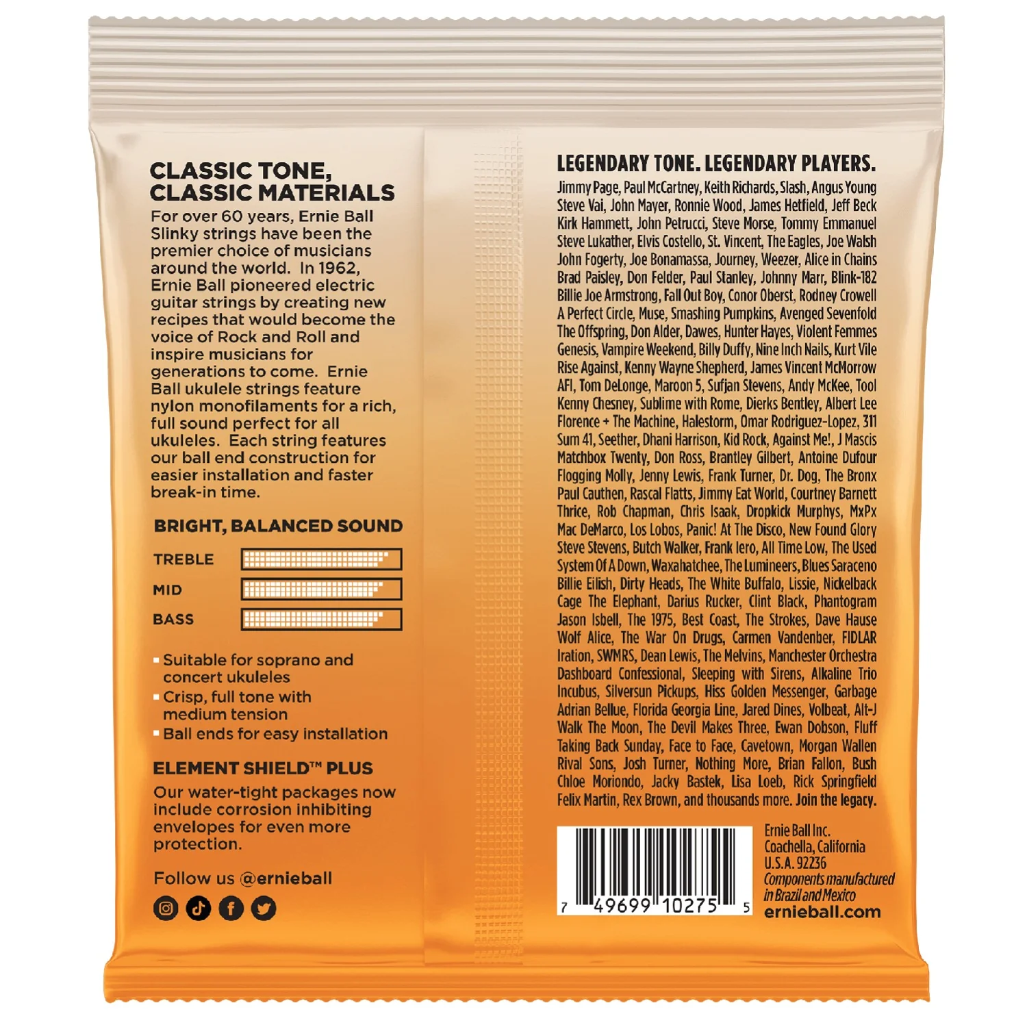 Ernie Ball 2329 Ball End Nylon Ukulele Strings - Clear - Image 2
