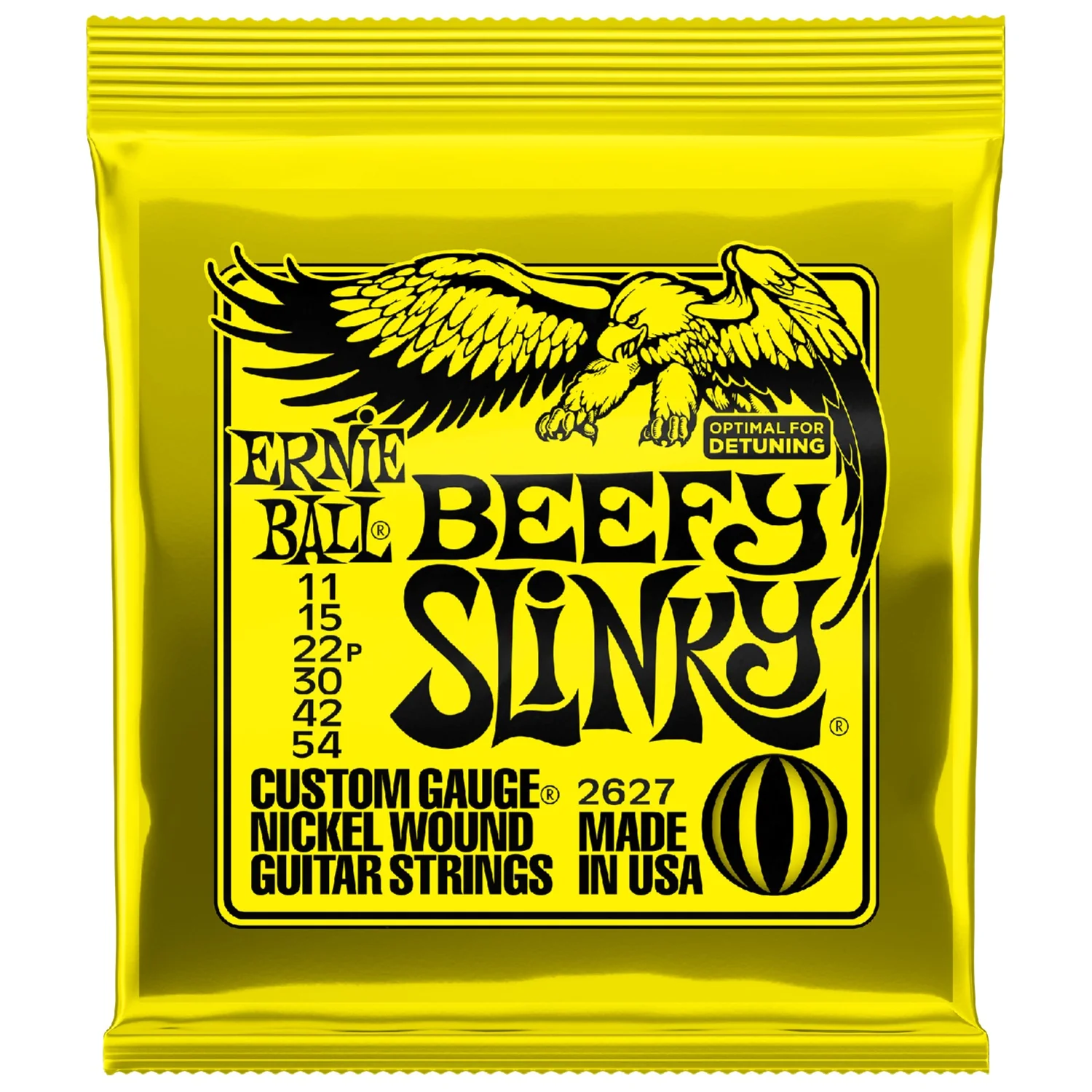 Ernie Ball 2627 Electric Guitar Strings - Nickel Beefy Slinky