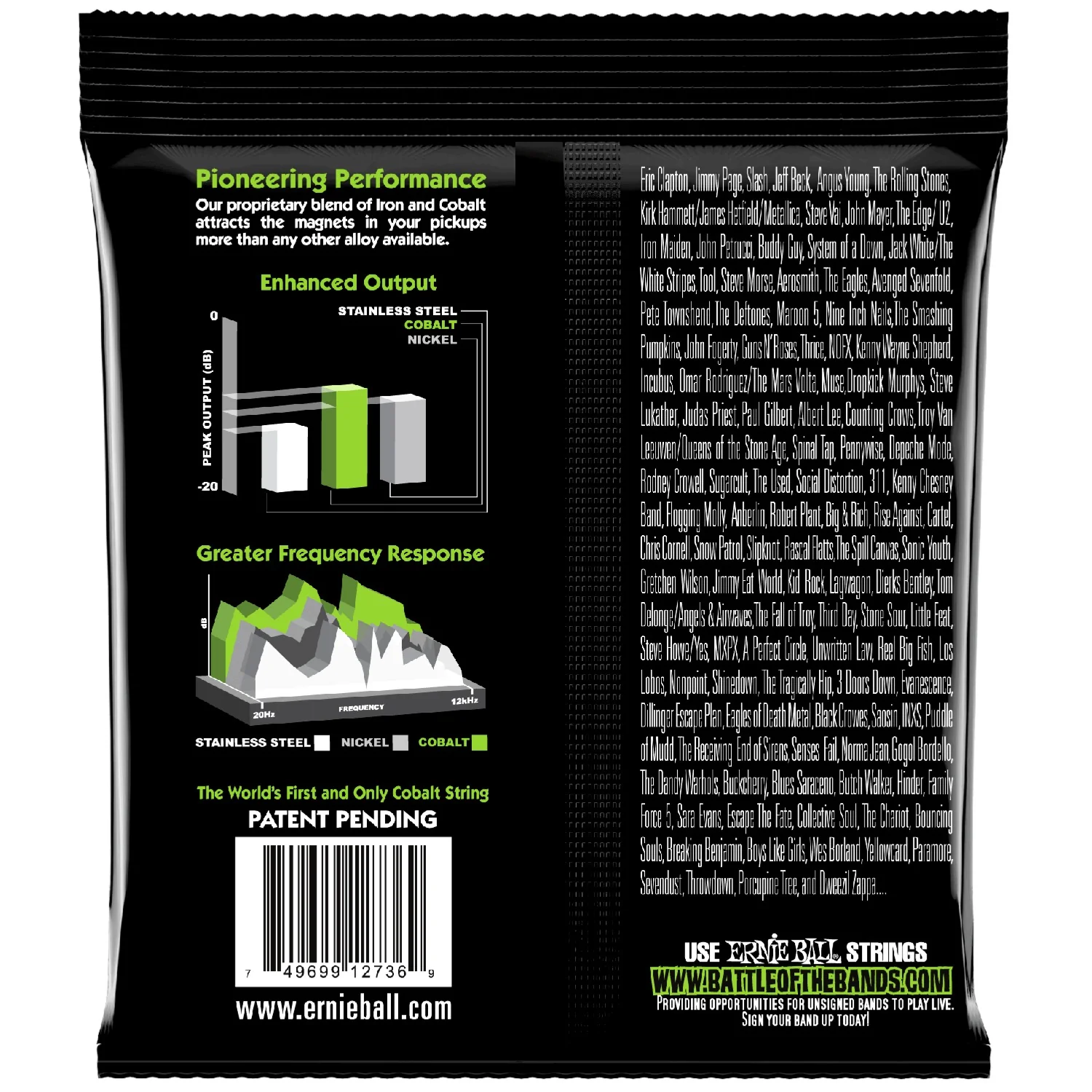 Ernie Ball 2736 Slinky Cobalt 5 String Electric Bass Guitar String Set - 45-130 Gauge - Image 2
