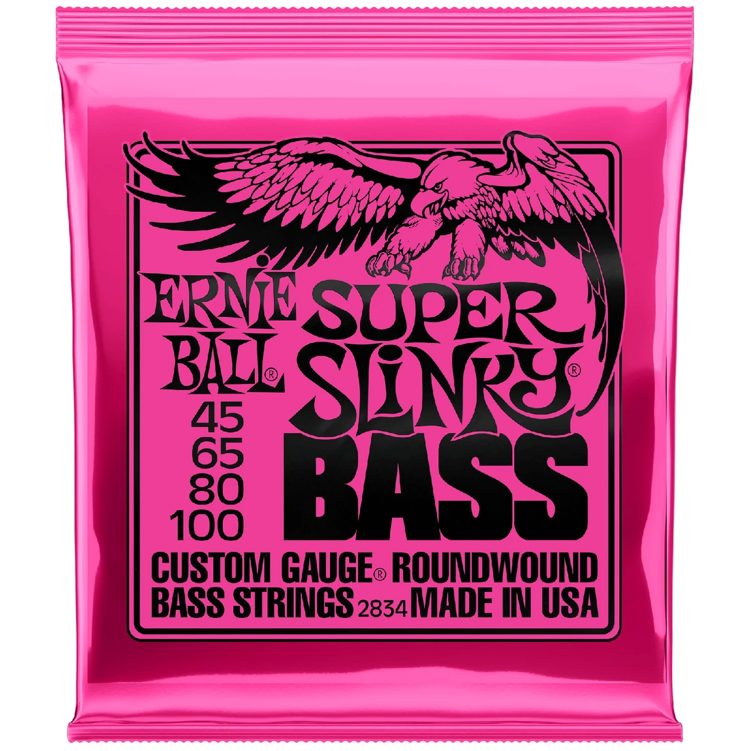 Ernie Ball 2834 Super Slinky Bass Nickel Wound Bass Guitar Strings