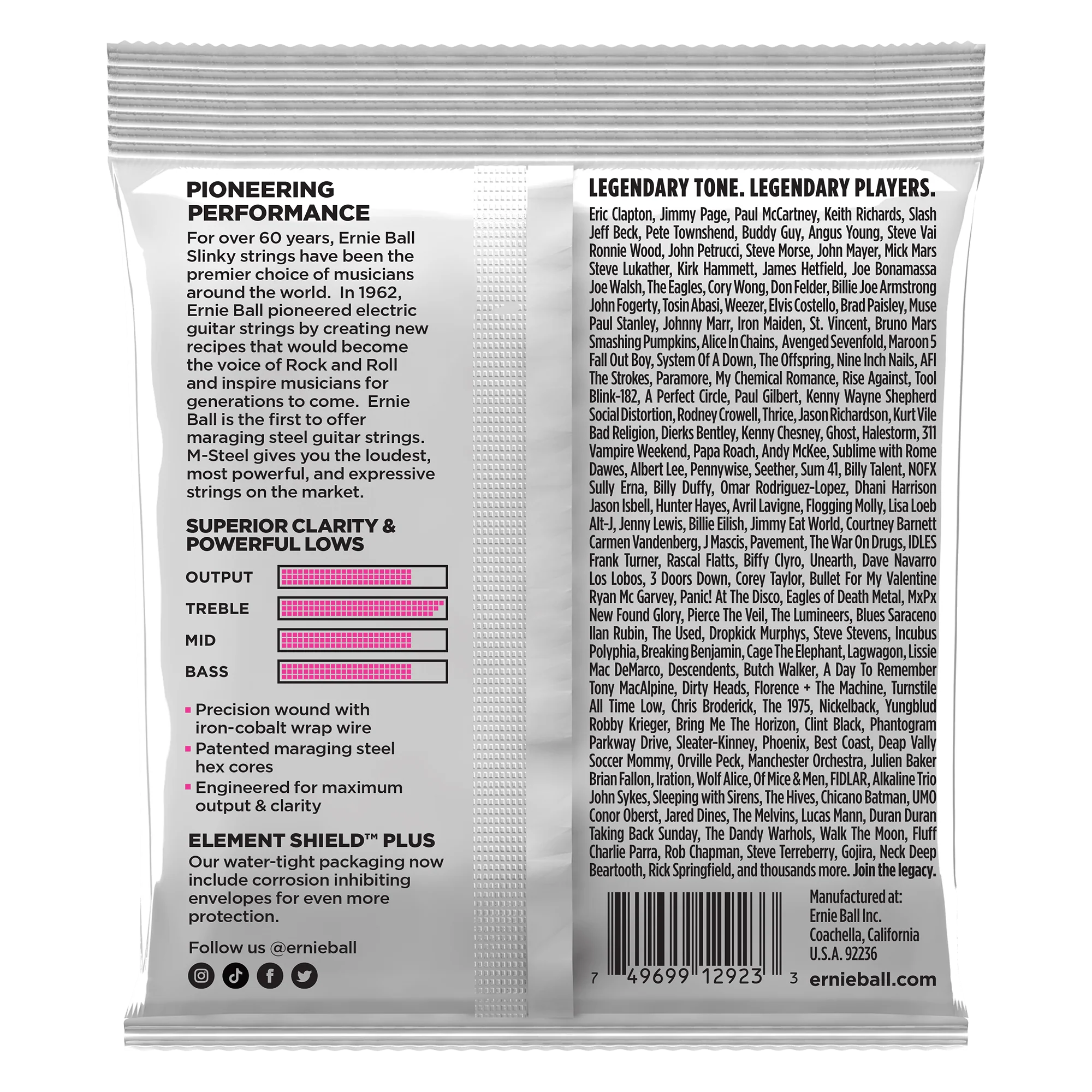 Ernie Ball 2923 Super Slinky M-Steel Electric Guitar Strings - 9-42 - Image 3