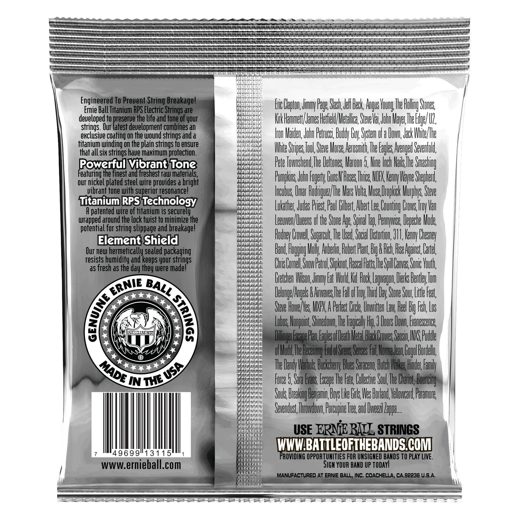 Ernie Ball 3115 Coated Electric STHB Slinky Guitar Strings - Image 2