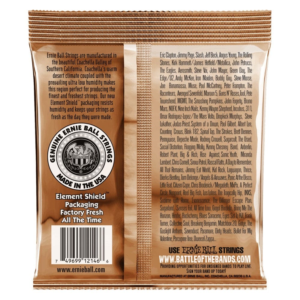 Ernie Ball 3543 Medium Light Earthwood Phosphor Bronze Acoustic Guitar Strings - .12-.54 - Image 2