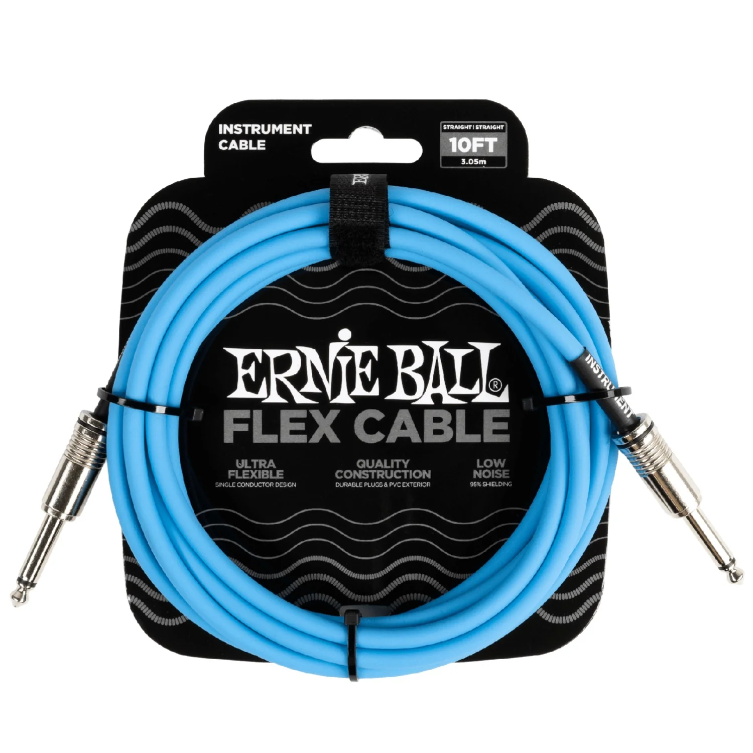 Ernie Ball Flex 10 ft Straight to Straight Instrument Cable