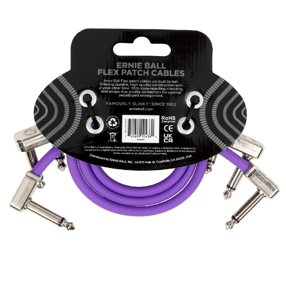 Ernie Ball Flex Patch Cable - Pack of 3 - Image 12
