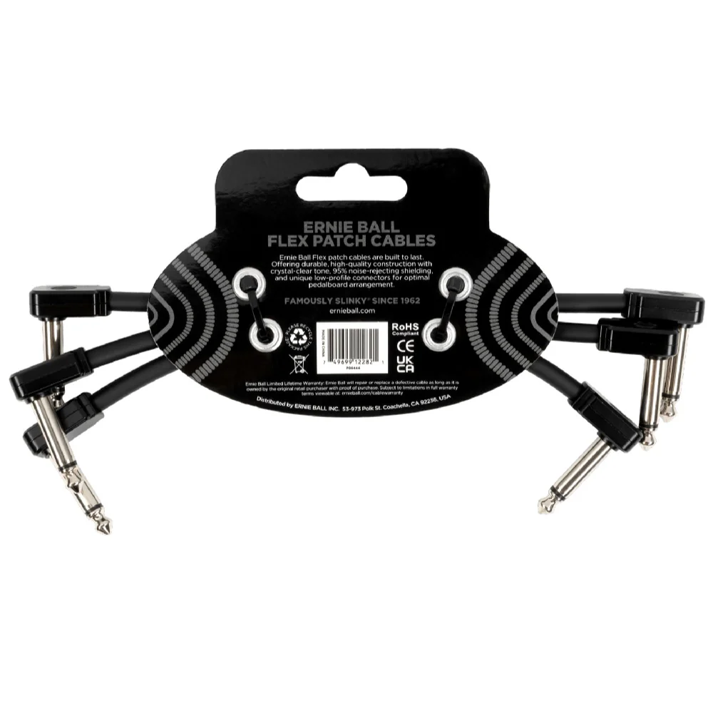 Ernie Ball Flex Patch Cable - Pack of 3 - Image 4
